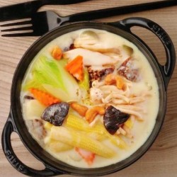 葷菇松露白醬-奶素